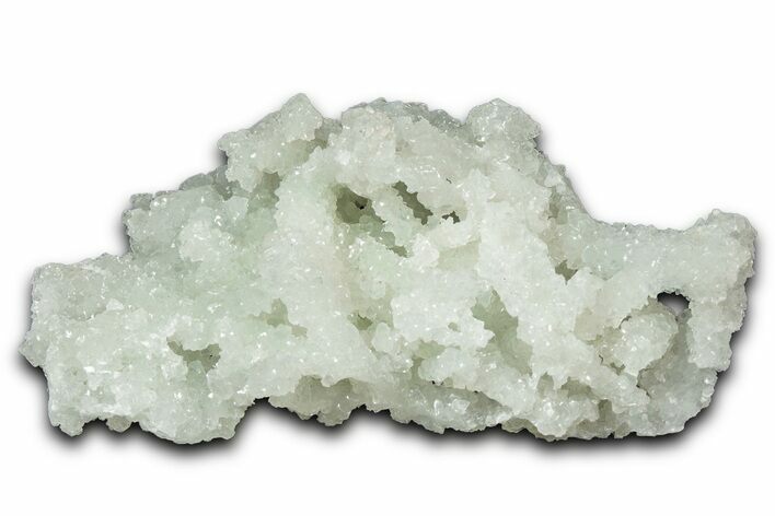 Sparkly Prehnite Pseudomorph After Laumontite - India #342416